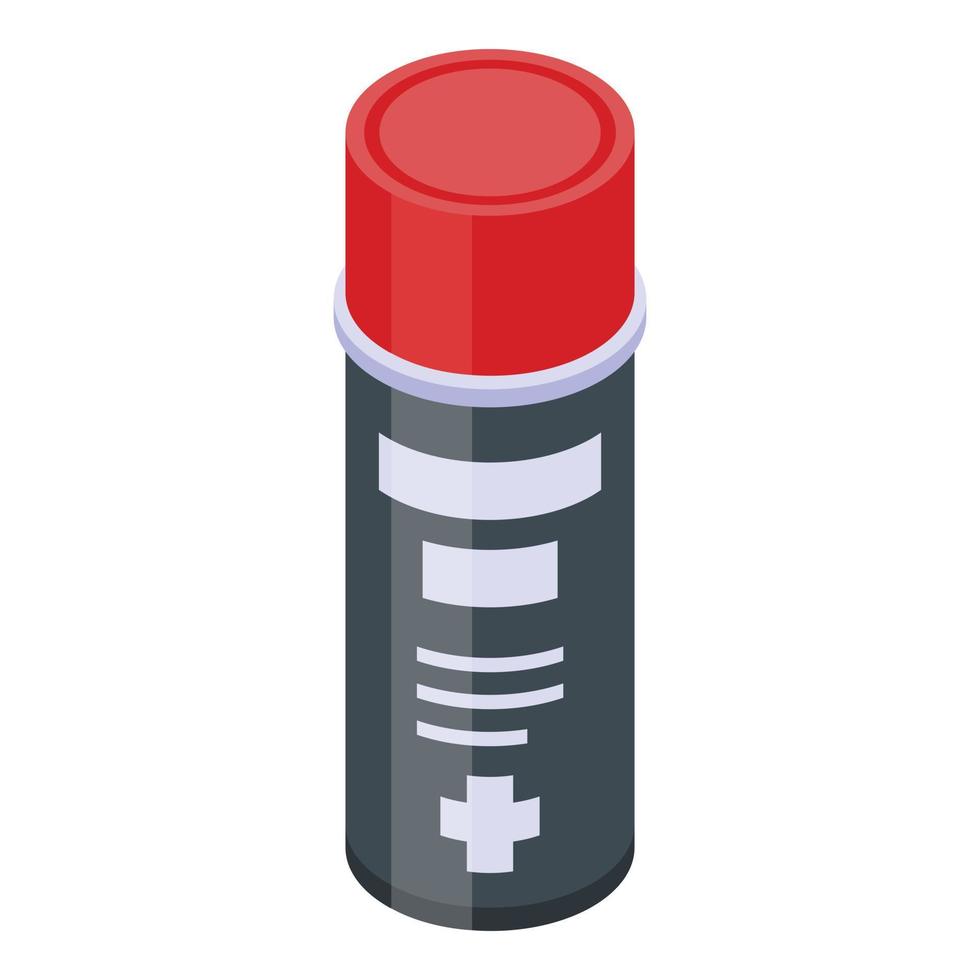 Injury sport spray icon, isometric style vector