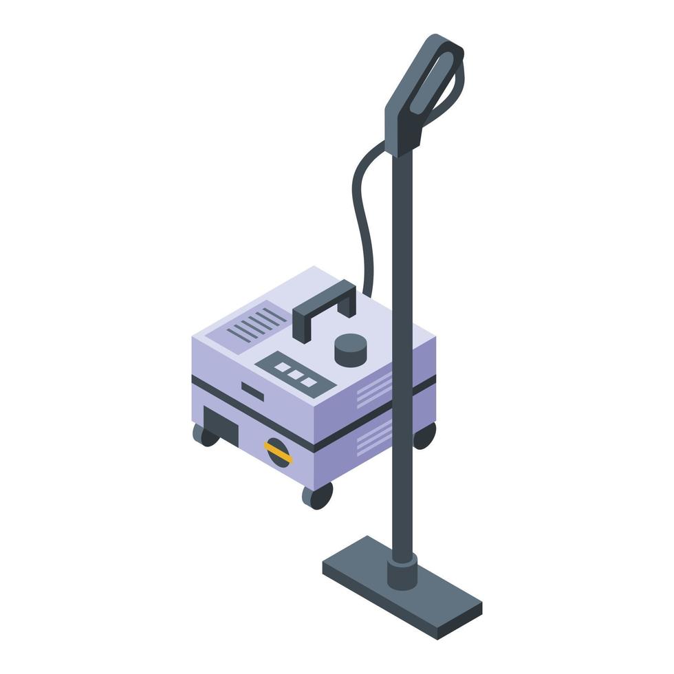 Professional steam cleaner icon, isometric style vector