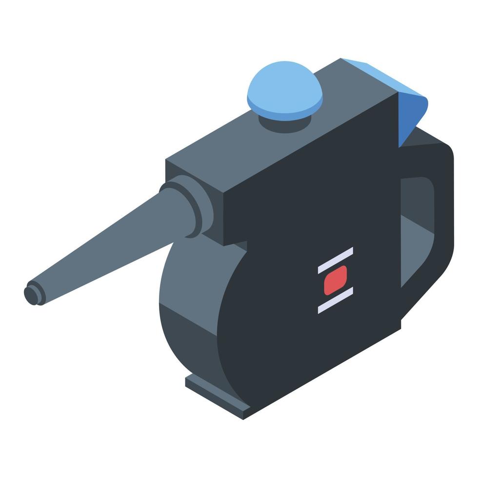 Car steam cleaner icon, isometric style vector