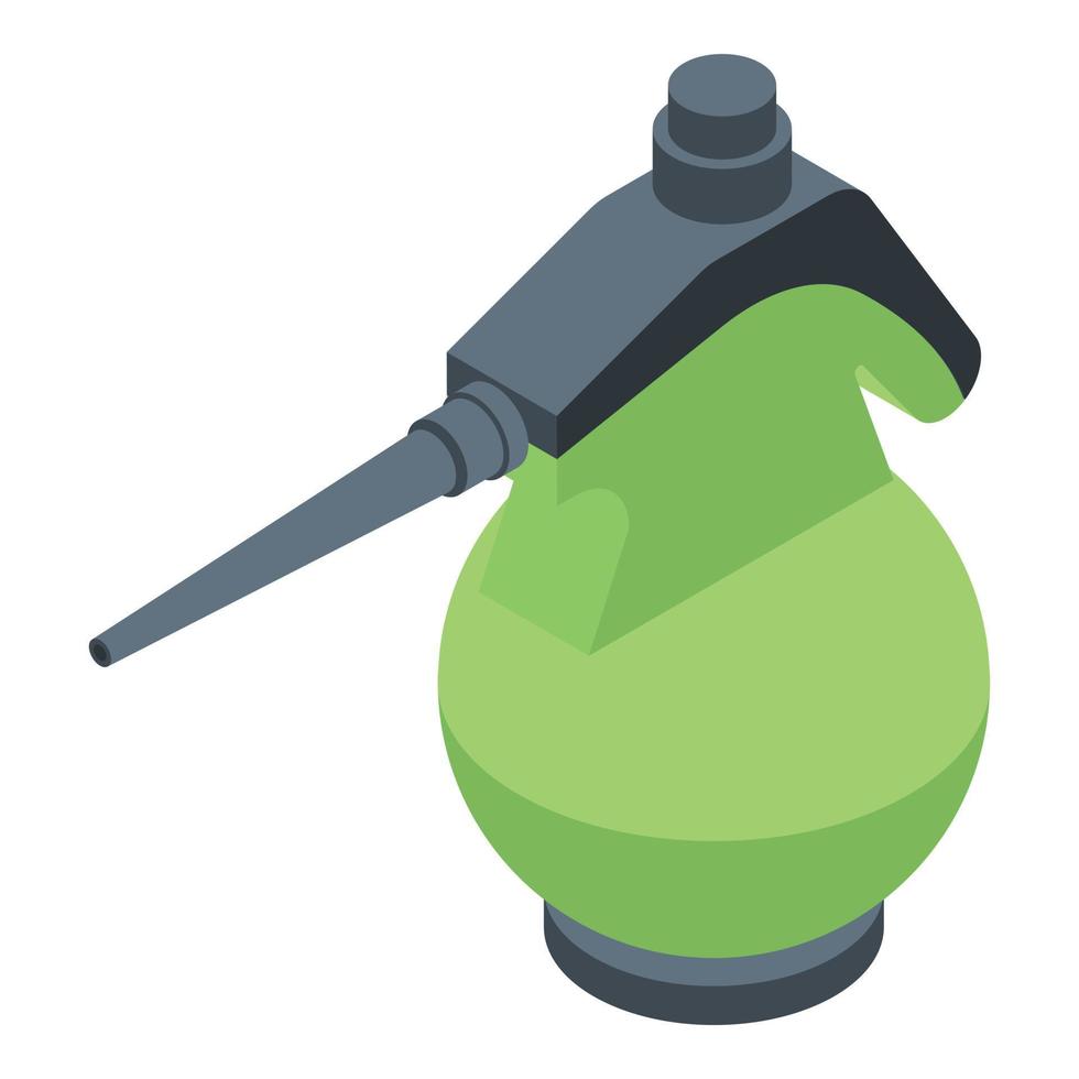Wet steam cleaner icon, isometric style vector