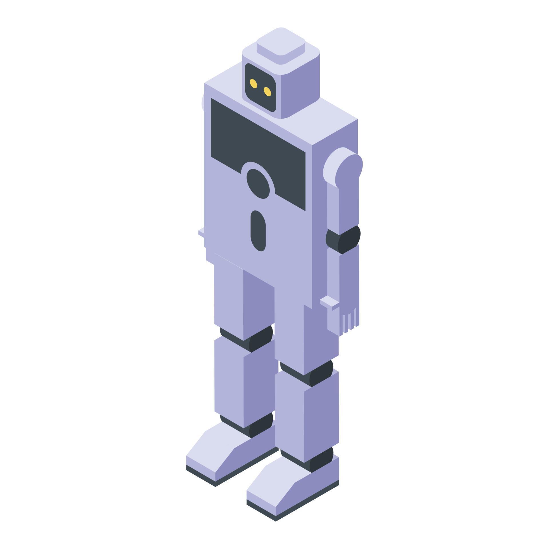 Robot programming icon, isometric style 15913219 Vector Art at Vecteezy