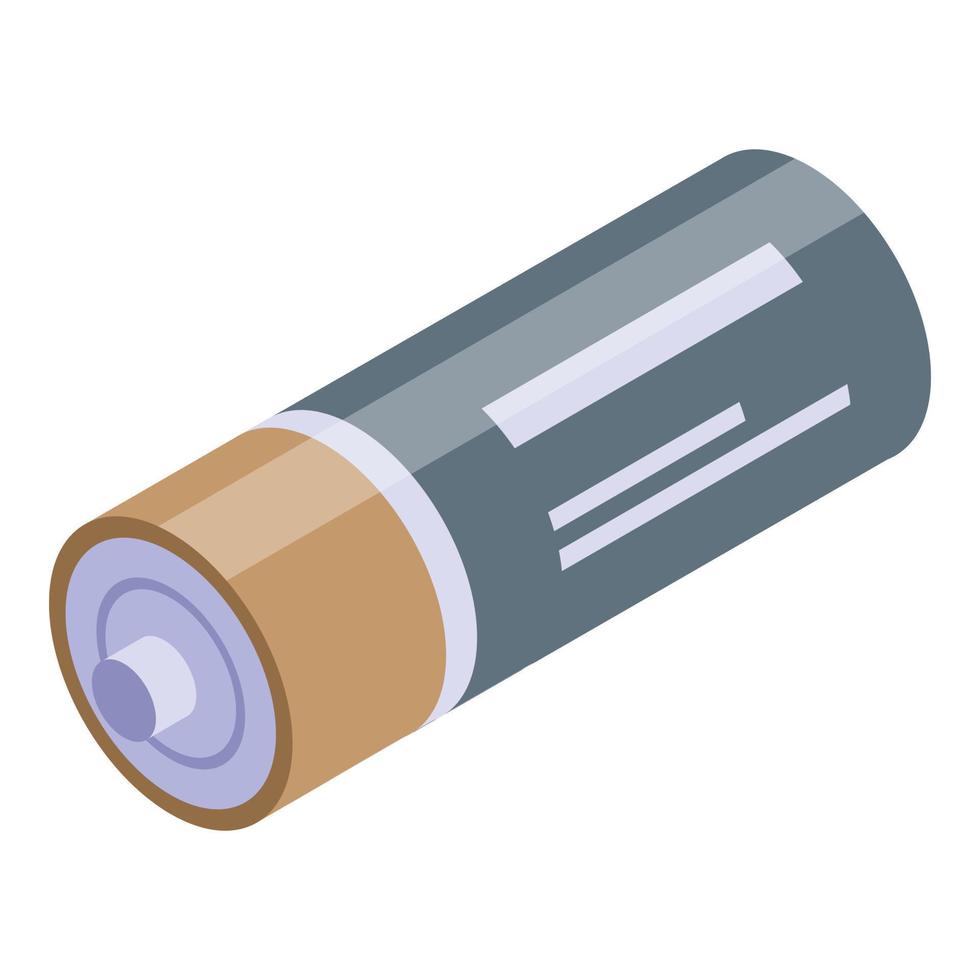 Device battery icon, isometric style vector