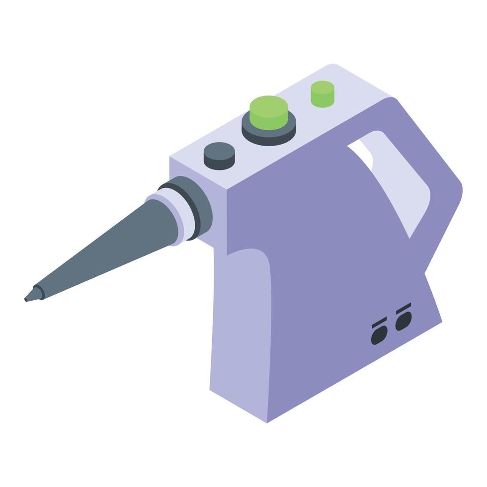 icono de limpiador de vapor manual, estilo isométrico vector