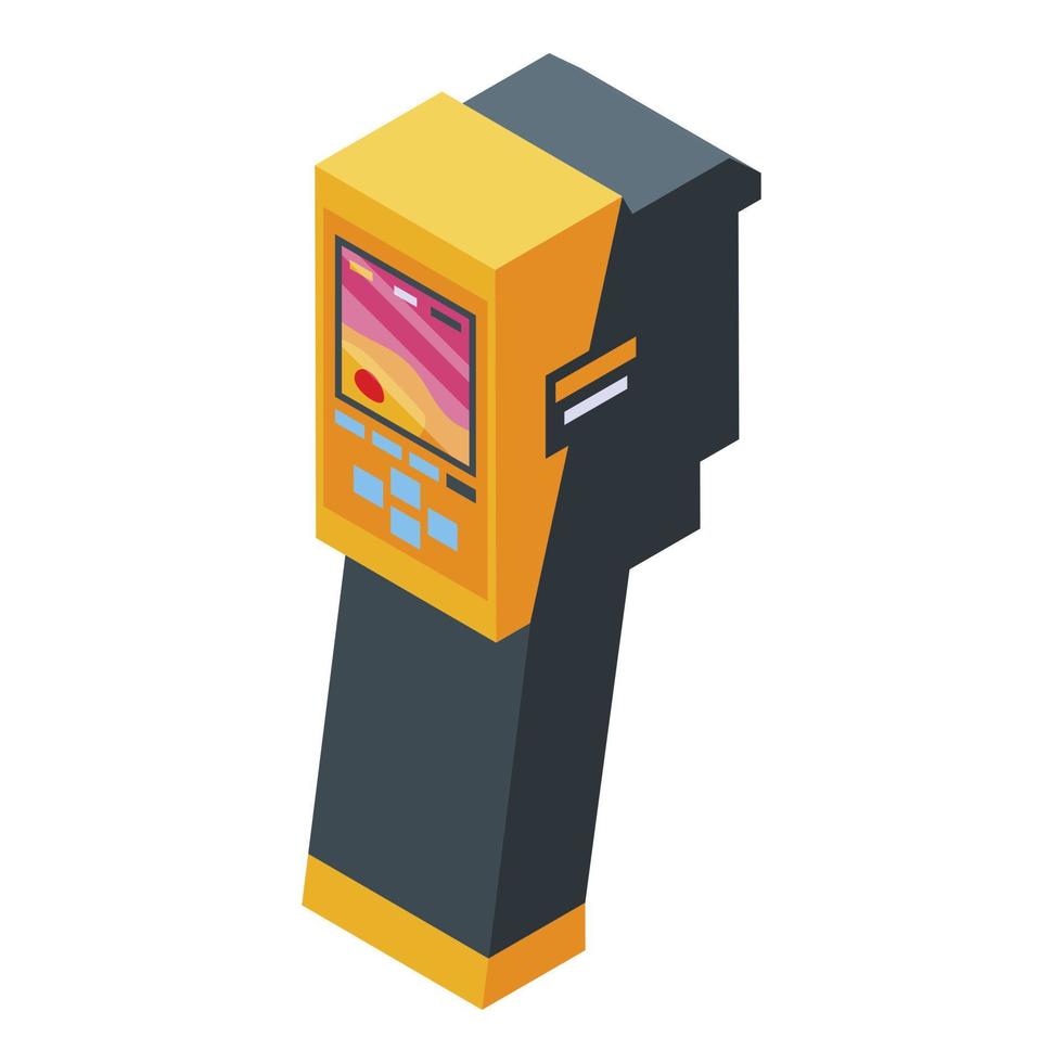 Hand thermal imager icon, isometric style vector