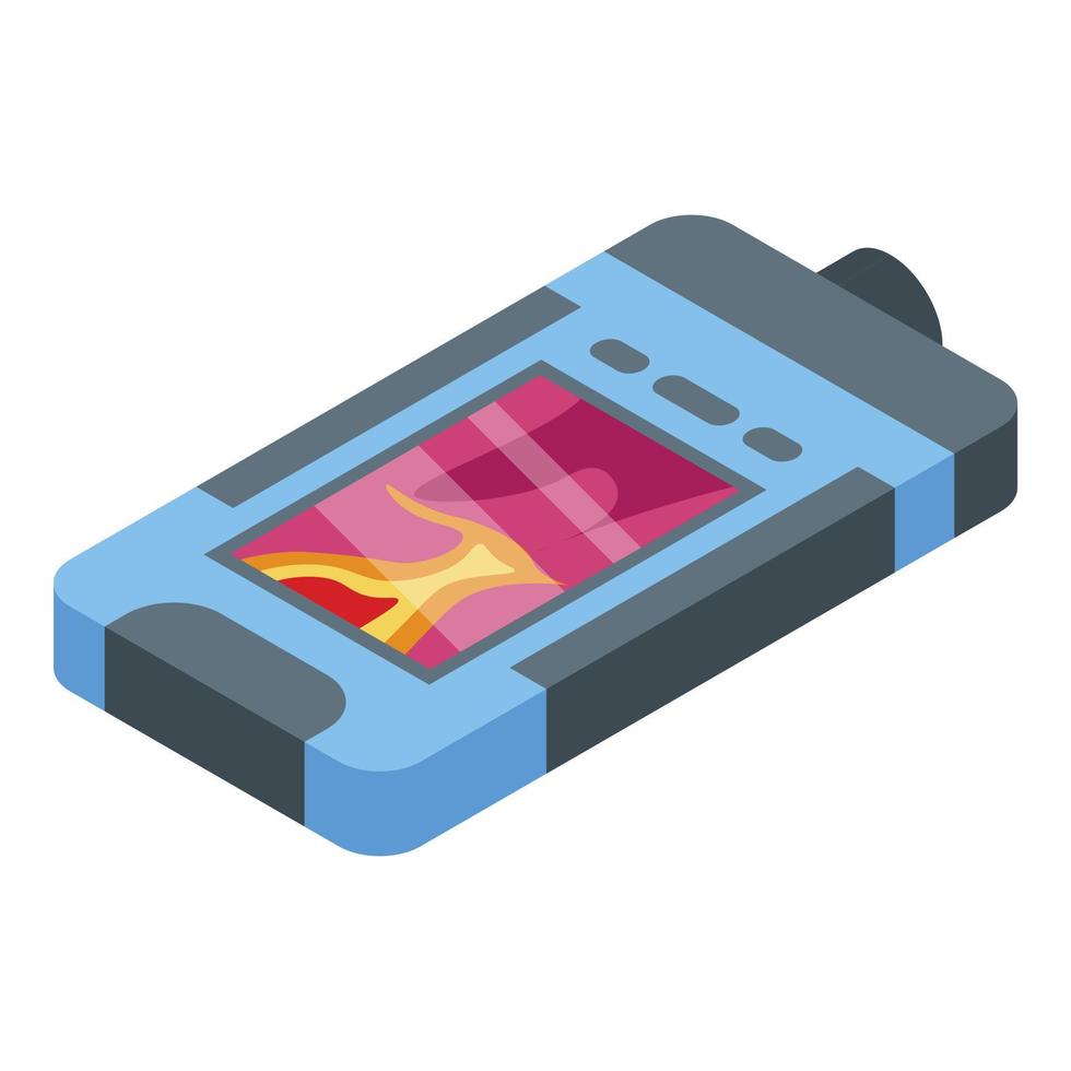 Thermal imager device icon, isometric style vector