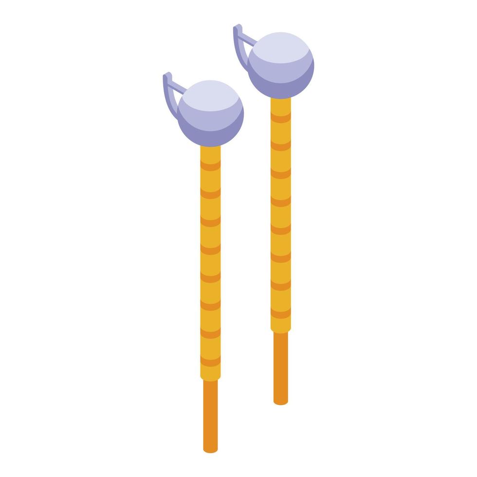 Pearl earrings icon, isometric style vector