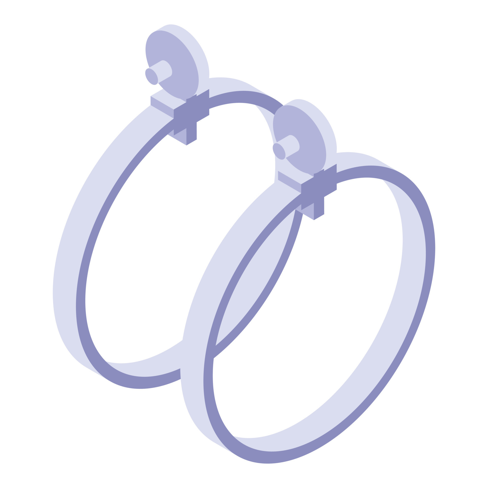 Steel earrings icon, isometric style 15913339 Vector Art at Vecteezy