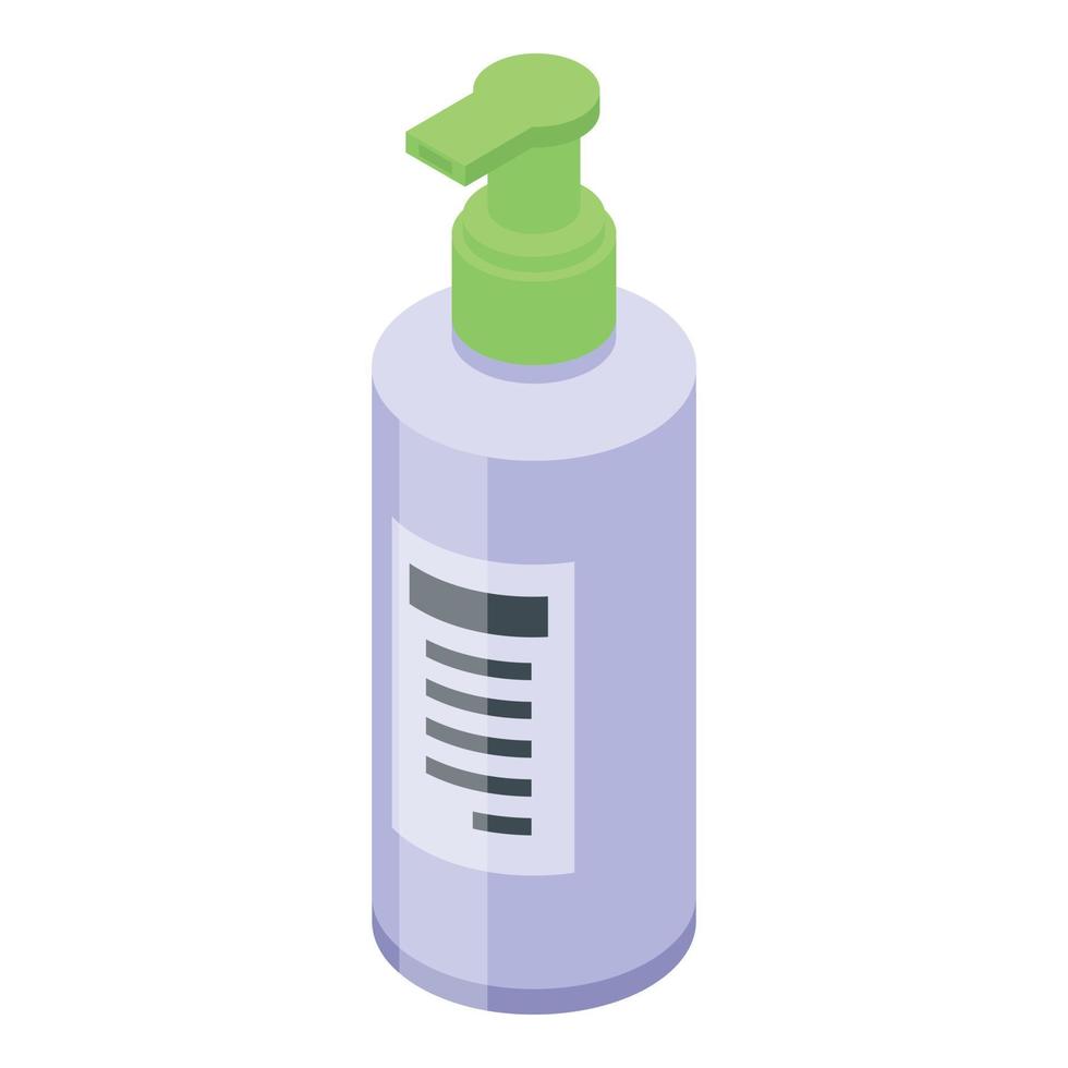 Soap dispenser icon, isometric style vector