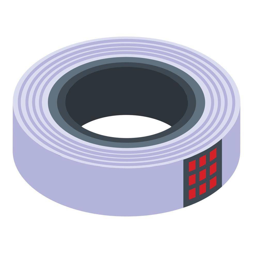 icono adhesivo de cinta adhesiva, estilo isométrico vector