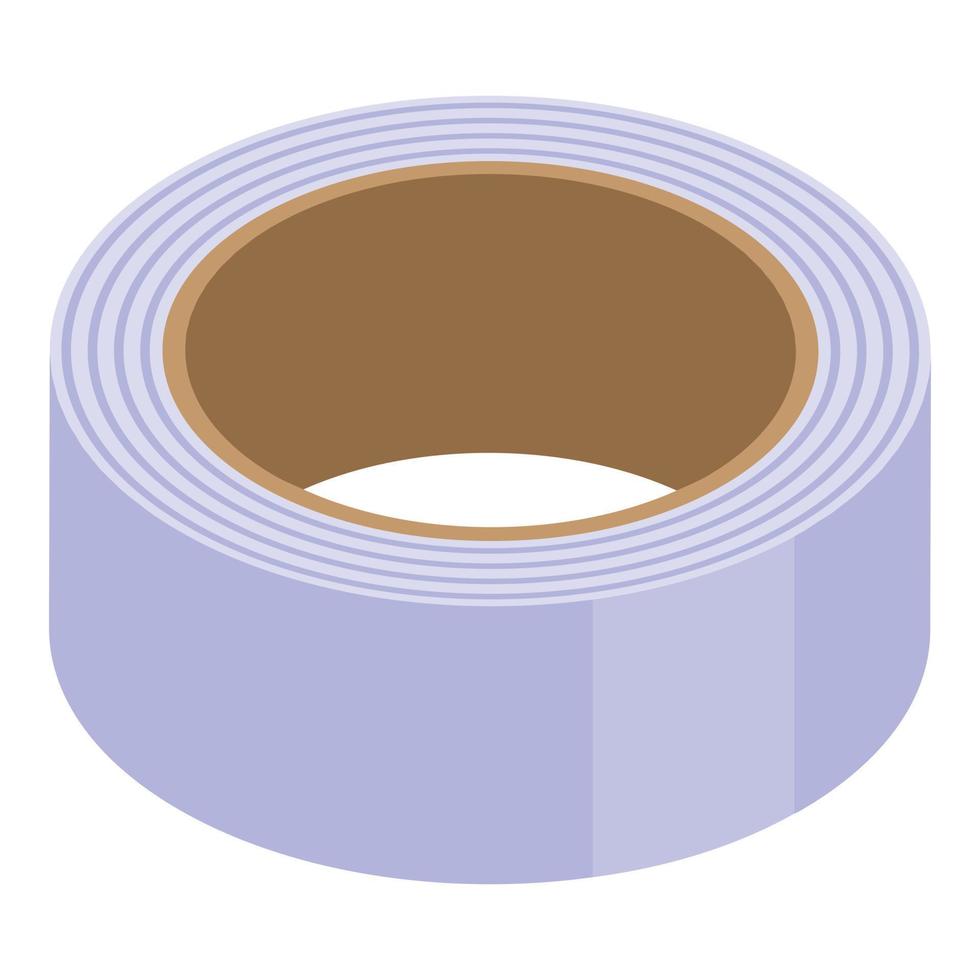 School scotch tape icon, isometric style vector