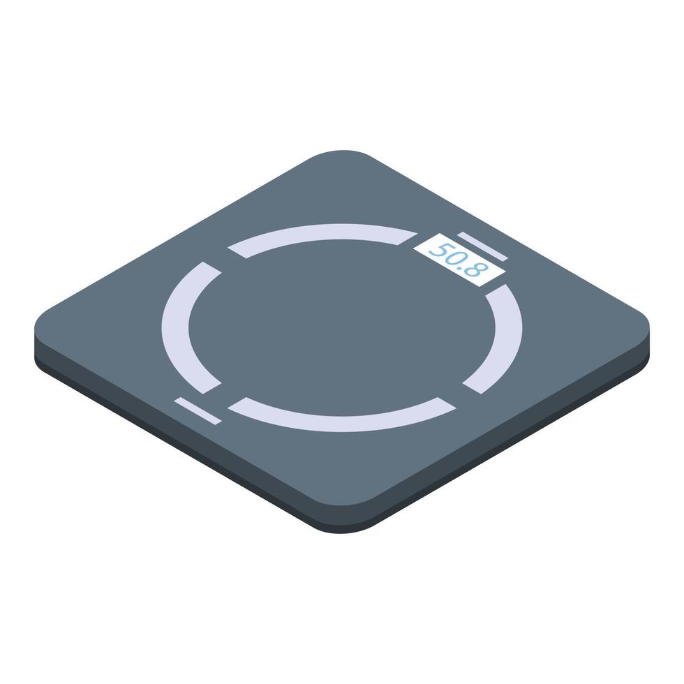 Home smart scales icon, isometric style vector