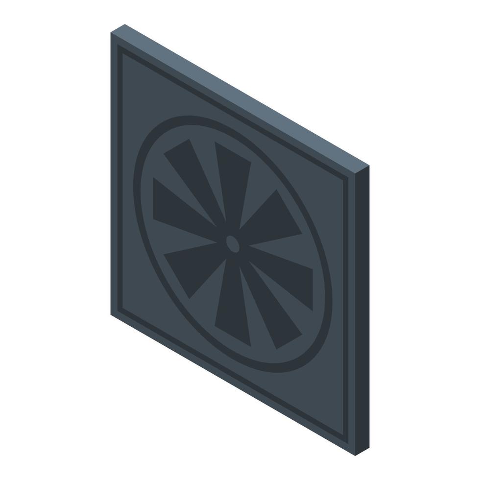 Ventilation icon, isometric style vector