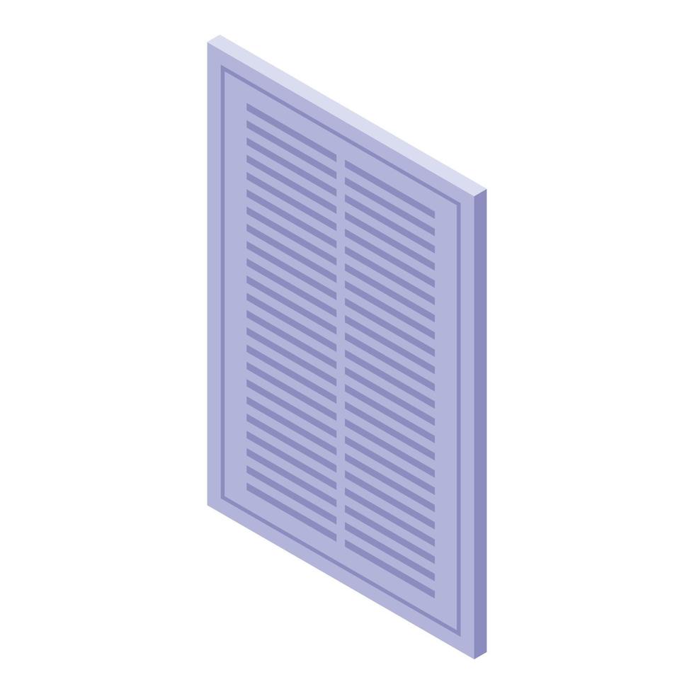 icono de ventilación de filtro, estilo isométrico vector