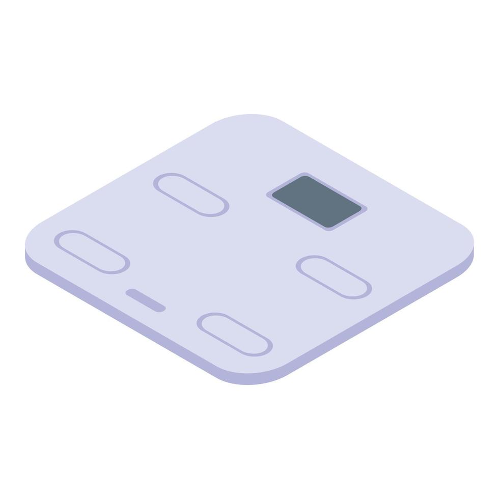 Sport smart scales icon, isometric style vector