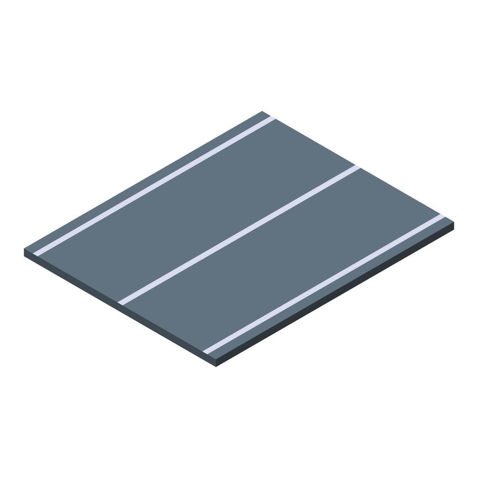 Hitchhiking road icon, isometric style vector