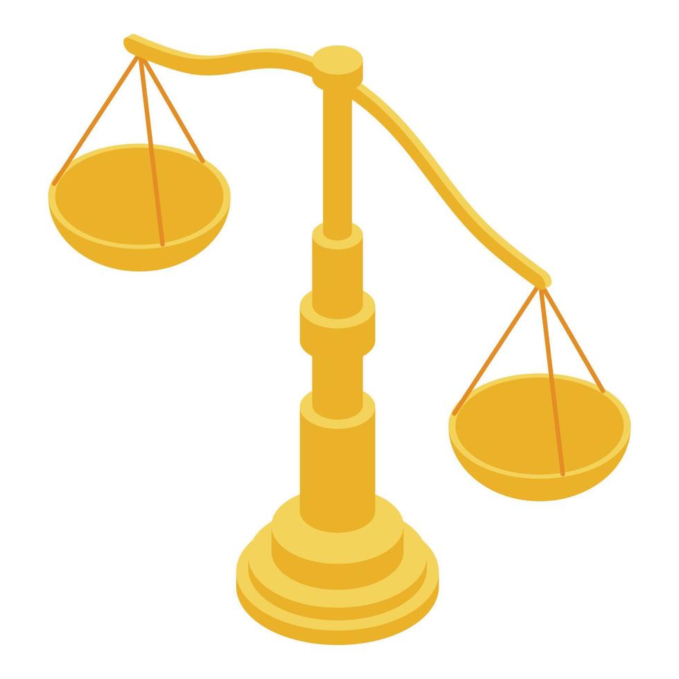 Broker balance icon, isometric style vector