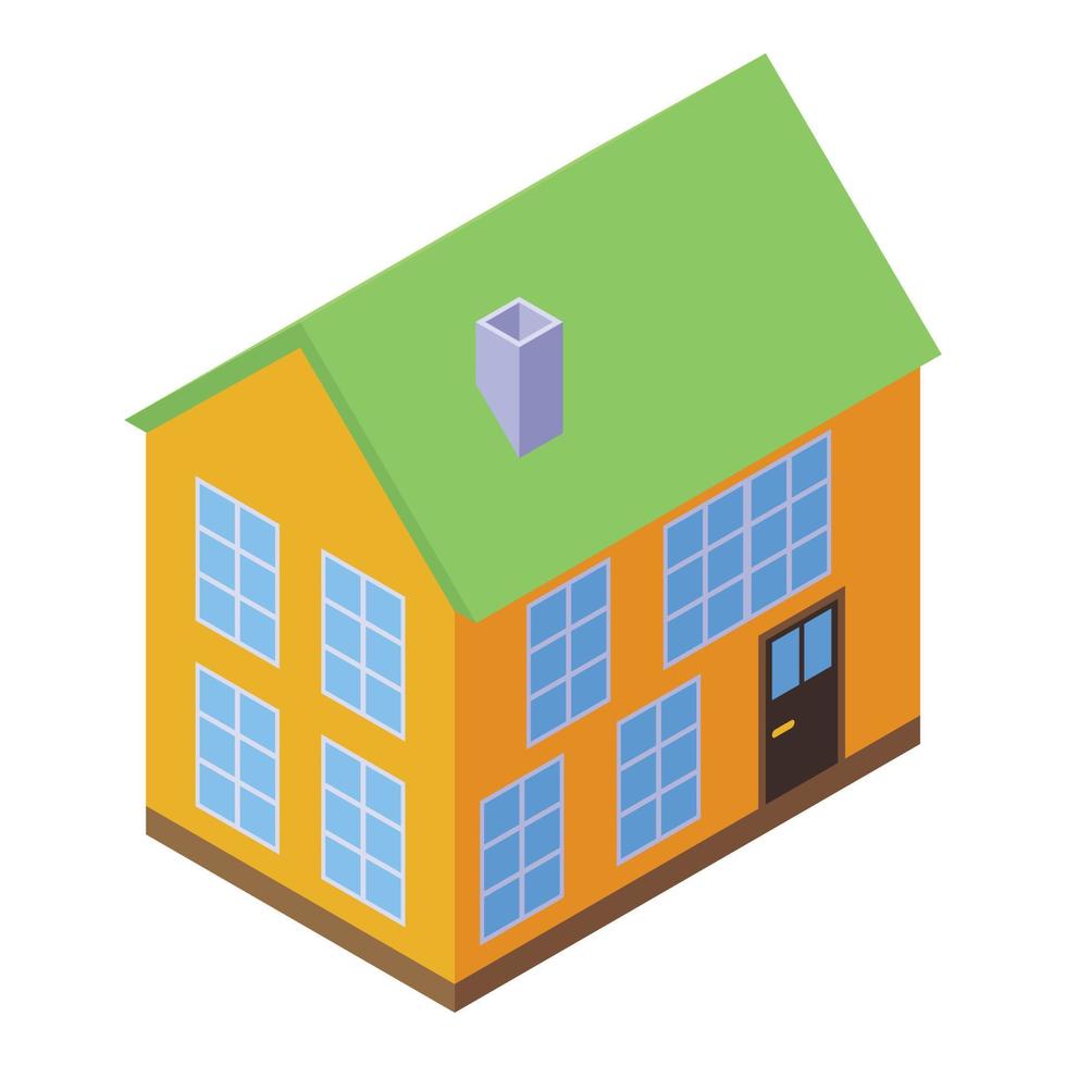 House soundproofing icon, isometric style vector