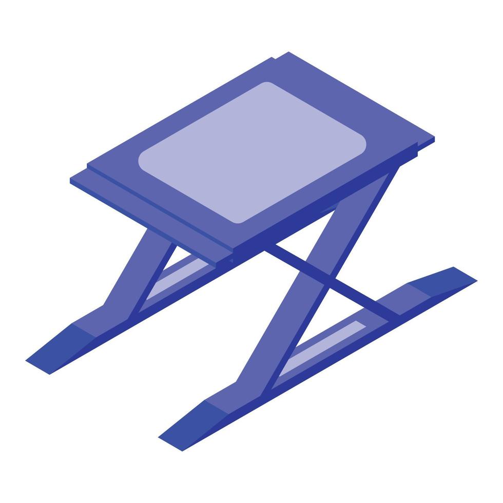 Car lift stand icon, isometric style vector