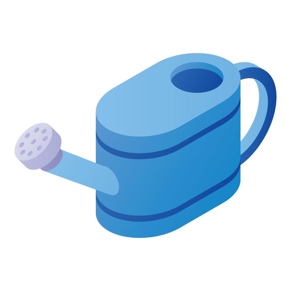 Watering can icon, isometric style vector