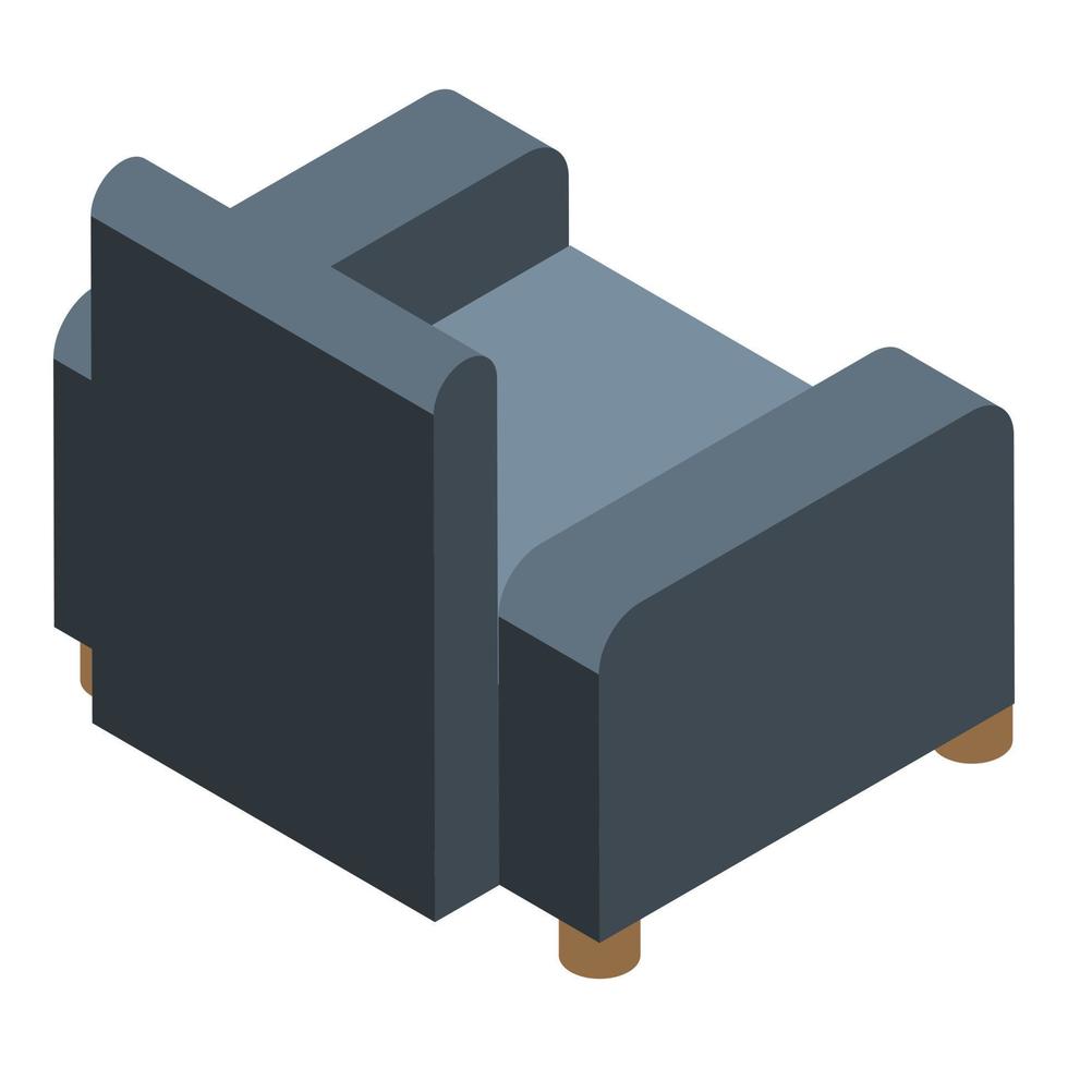 Comfort armchair icon, isometric style vector