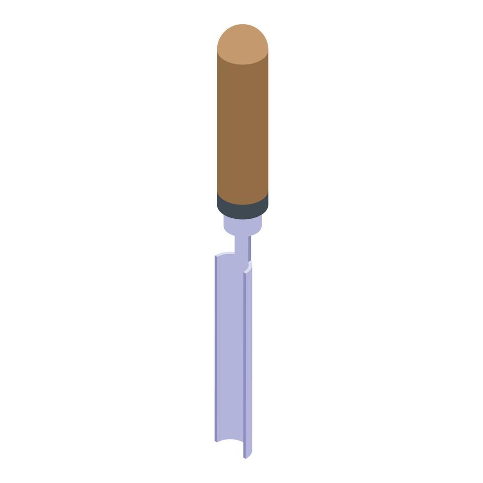 Industry chisel icon, isometric style vector