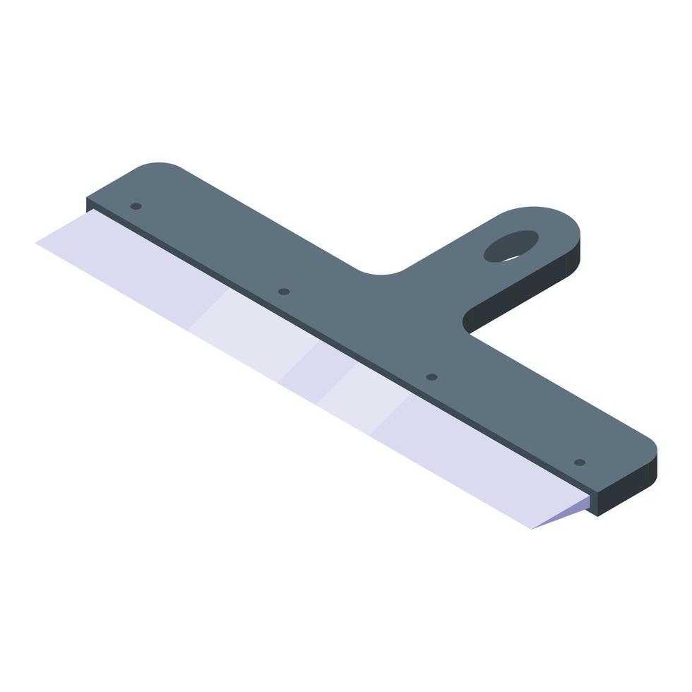 Wall spatula icon, isometric style vector