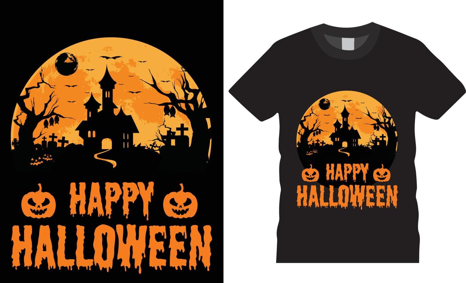 Halloween Creative Tshirt Design Vector