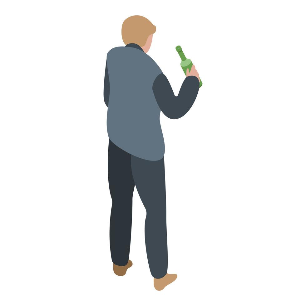 Sommelier icon, isometric style vector