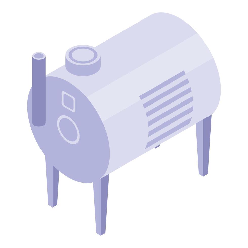 Winemaker equipment icon, isometric style vector