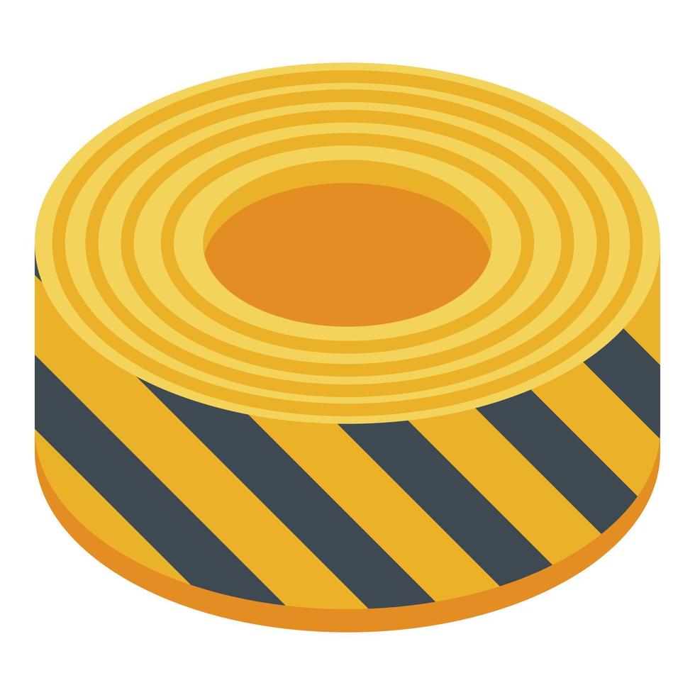 Police roll line icon, isometric style vector