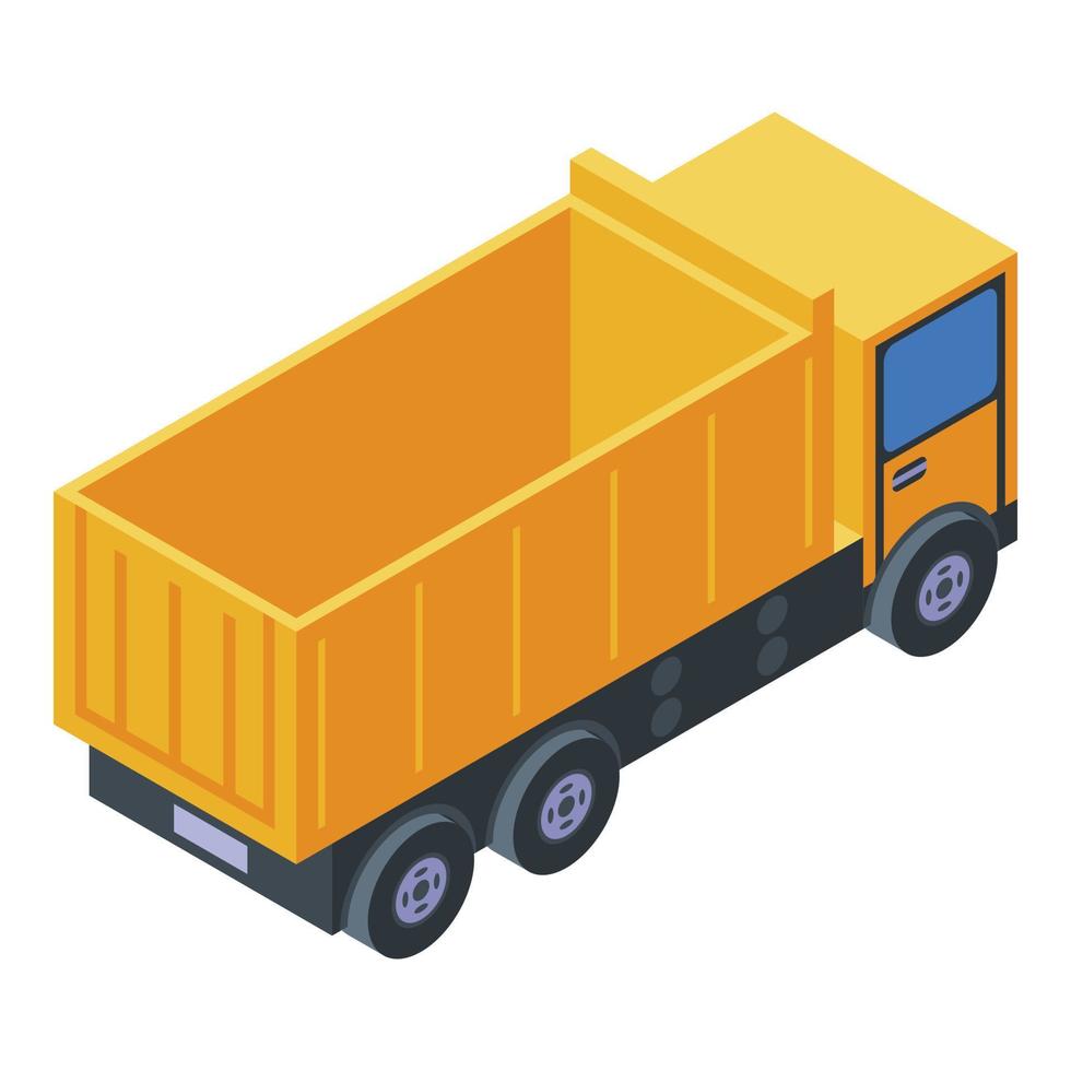 Truck icon, isometric style vector