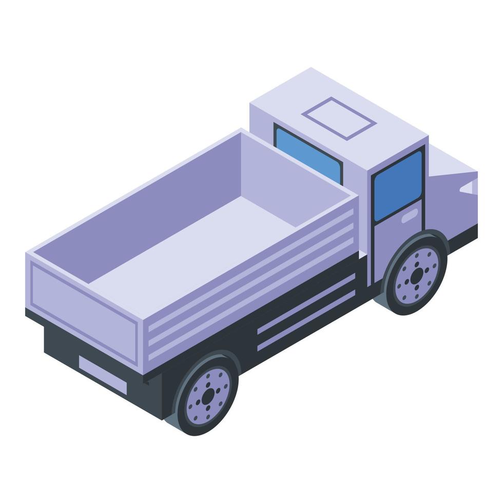 Tipper icon, isometric style vector