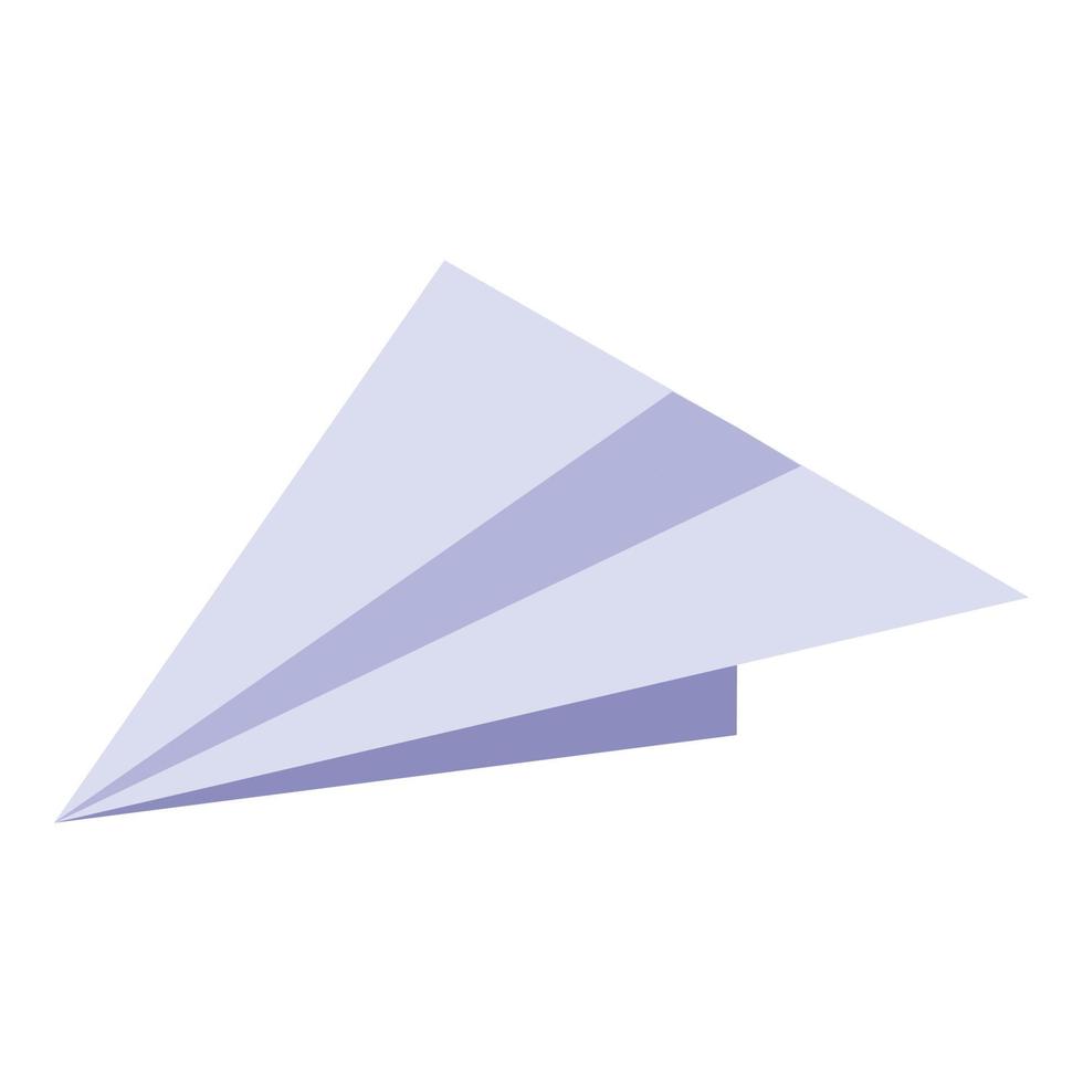 Paper plane icon, isometric style vector