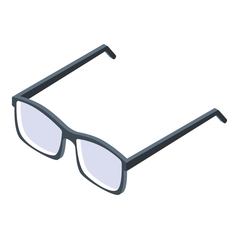 icono de anteojos de estudiante, estilo isométrico vector