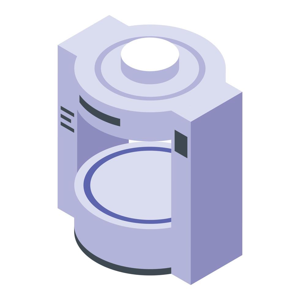 Mri scanner icon, isometric style vector