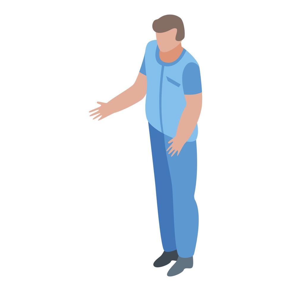 Mri assistant icon, isometric style vector