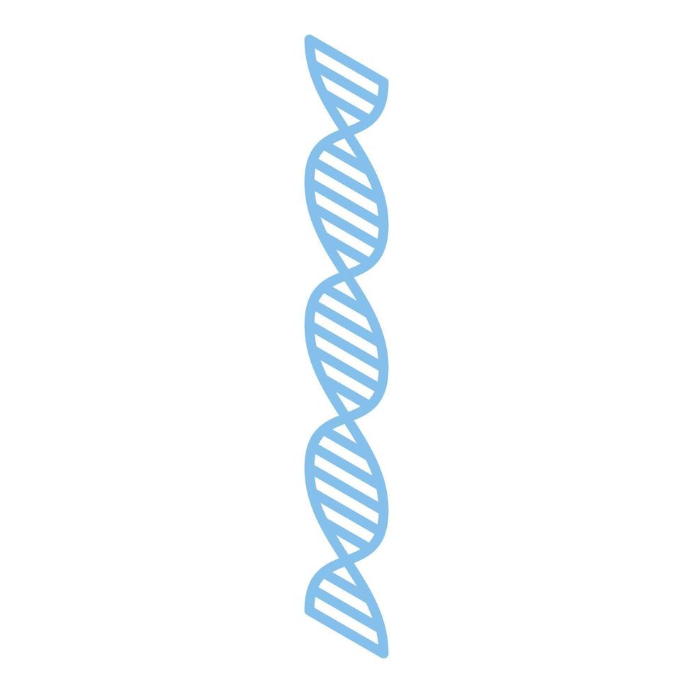 Nanotechnology dna icon, isometric style vector