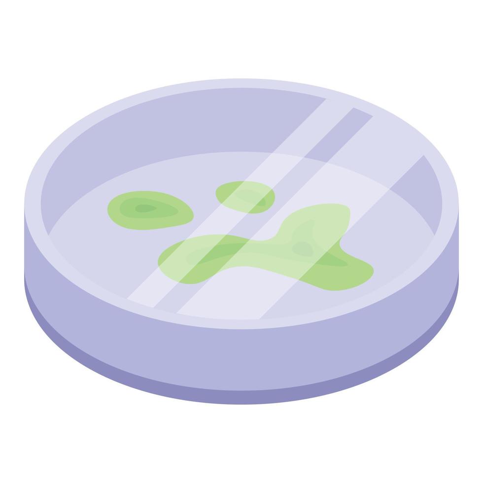 Biology microbe icon, isometric style vector