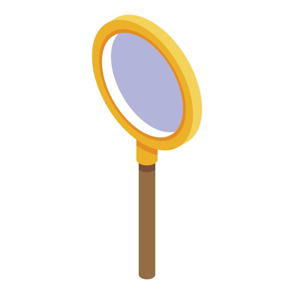 icono de lupa de inspector, estilo isométrico vector