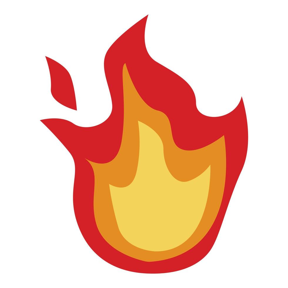 Campfire icon, isometric style vector