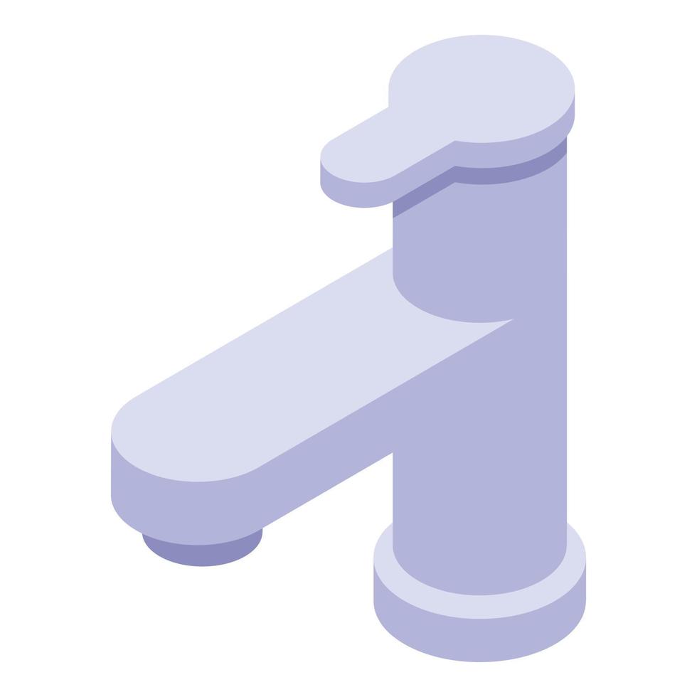 Water tap icon, isometric style vector