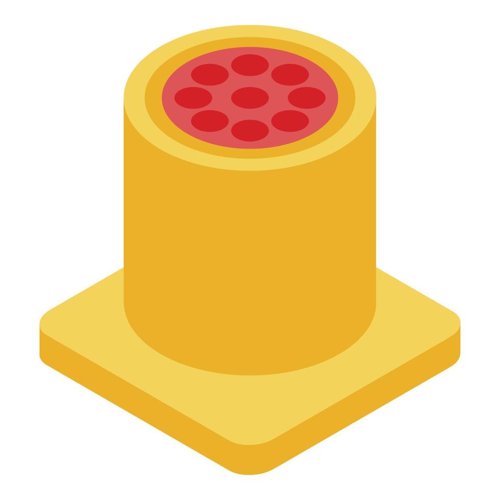 Radio mic piece icon, isometric style vector