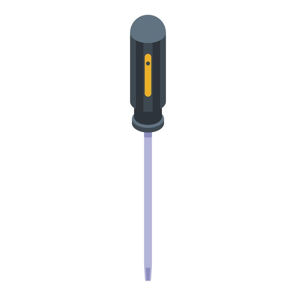 Screwdriver icon, isometric style vector