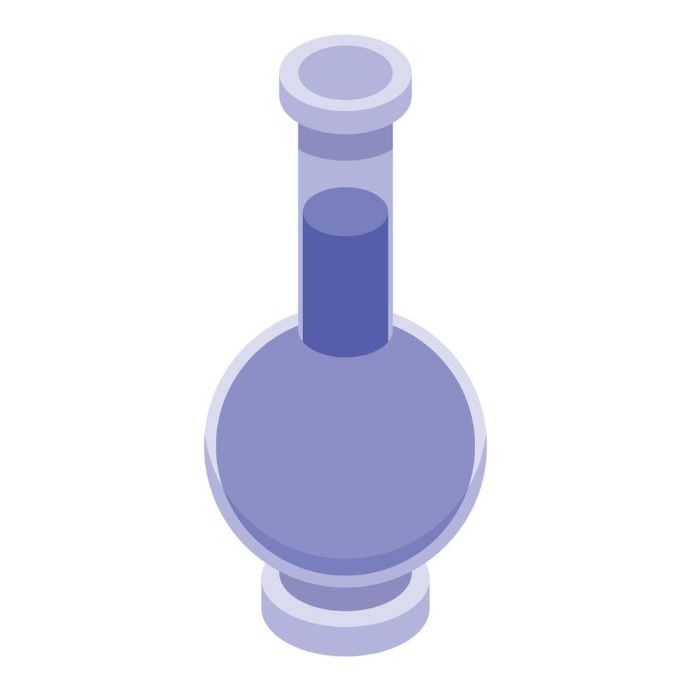 Magic Egypt flask icon, isometric style vector