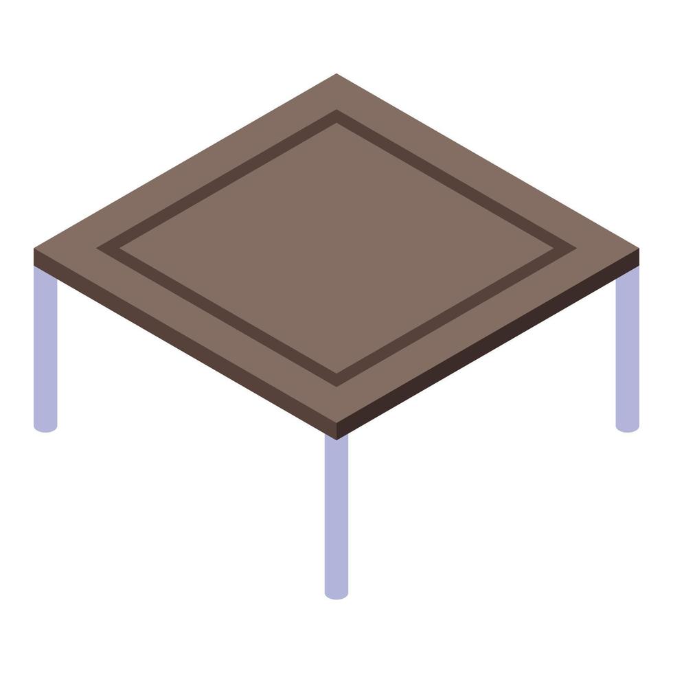 Dog training stand icon, isometric style vector