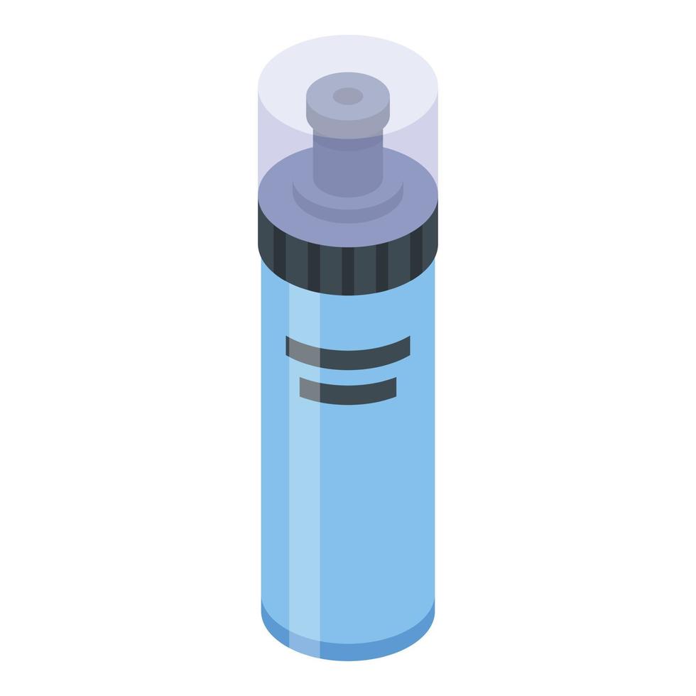 Sport water bottle icon, isometric style vector