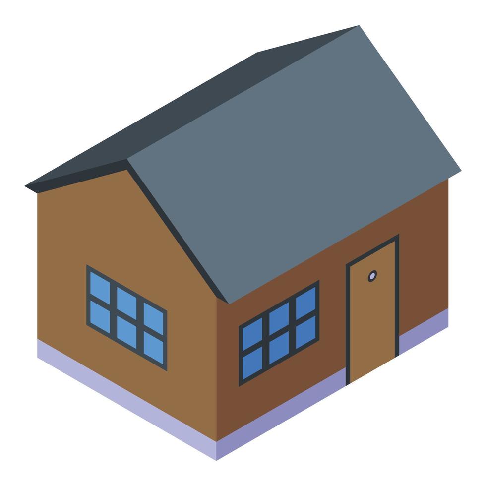 Realtor house icon, isometric style vector