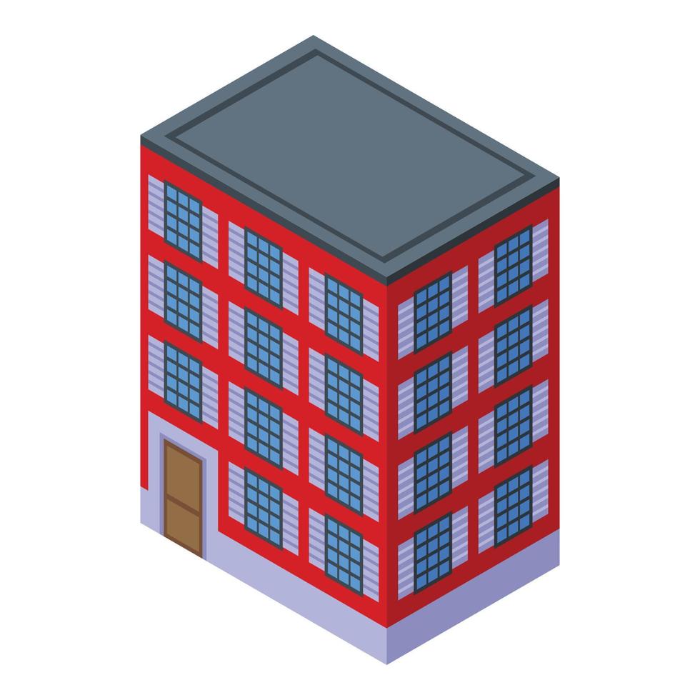 Realtor apartment icon, isometric style vector