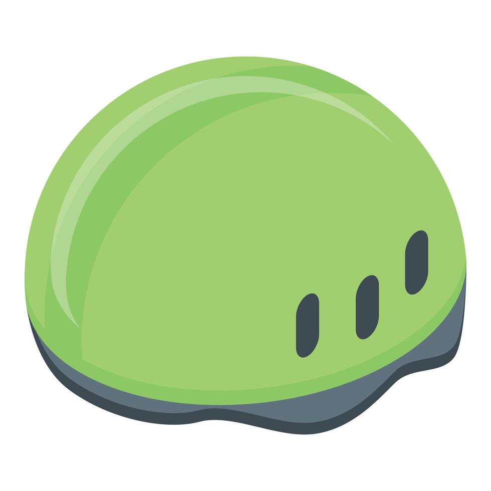 Climber helmet icon, isometric style vector