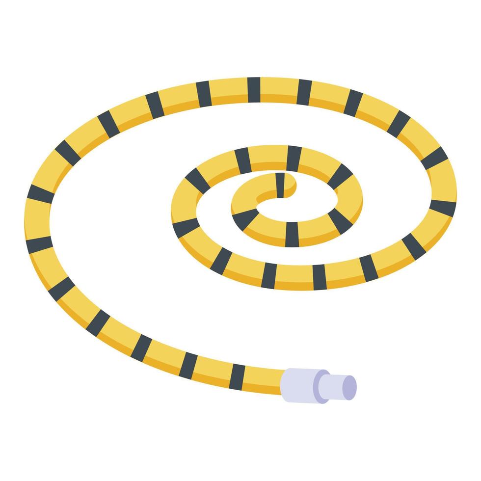 Water hose icon, isometric style vector